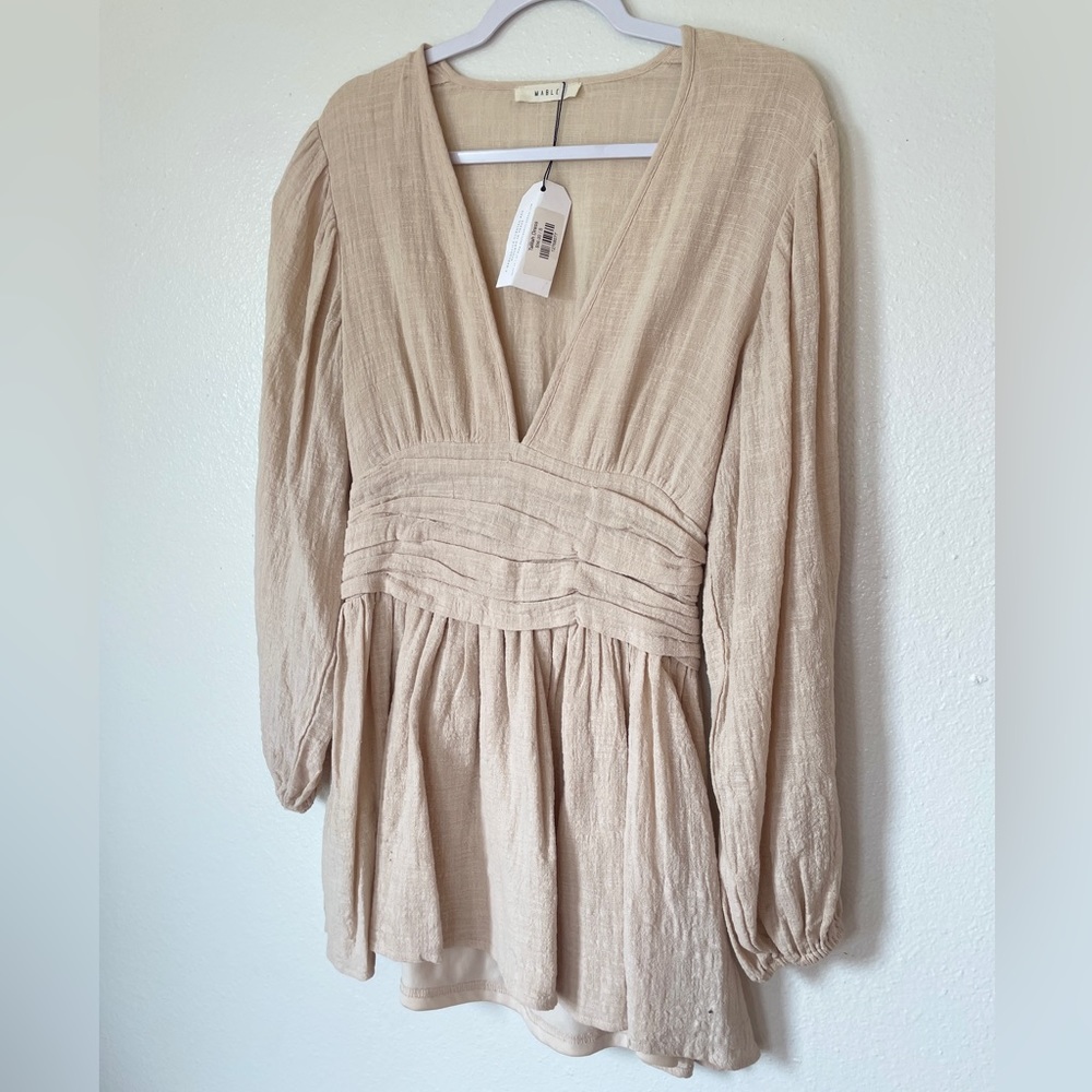 Tan Spring Short Dress - New With Tags  🏷️ 🌸